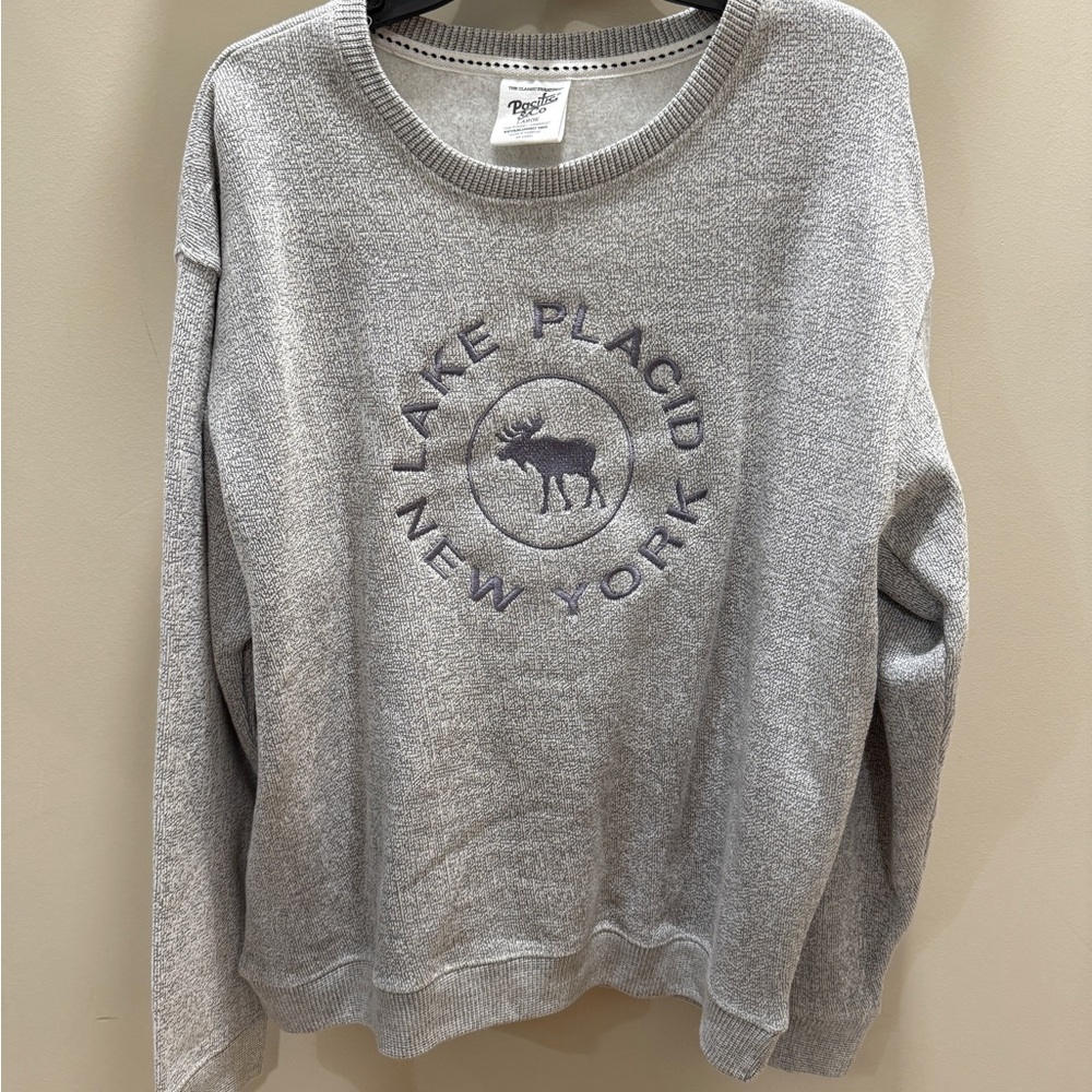 Pacifica Gray Lake Placid Crew Neck Sweater